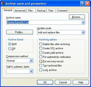 Dividir y fusionar archivos grandes con WinRar y HJSplit