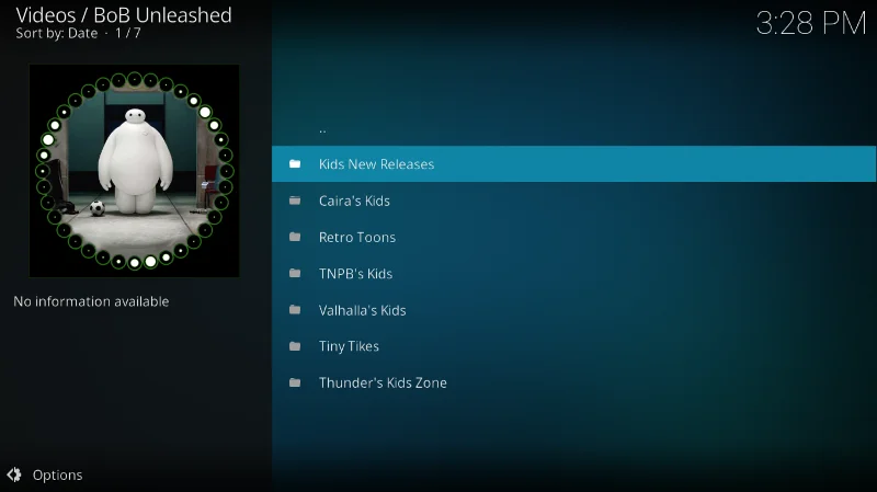 Add-on BoB Unleashed, libera la potenza di Kodi