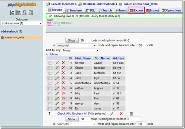 MySQL-Datenbank von phpMyAdmin nach MS Access importieren