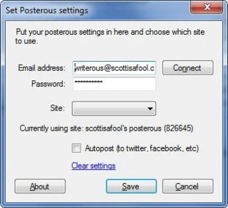 Windows Live WriterからPosterousに公開する