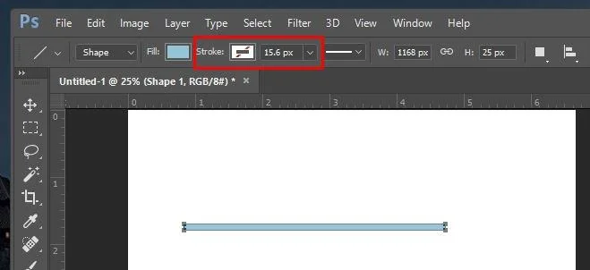 如何在 Photoshop 中為形狀和路徑添加虛線或點狀描邊