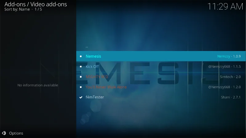 Componente aggiuntivo Nemesis Kodi: come installare Nemesis su Kodi