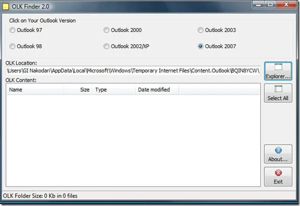 Outlookメールの添付ファイルを復元する
