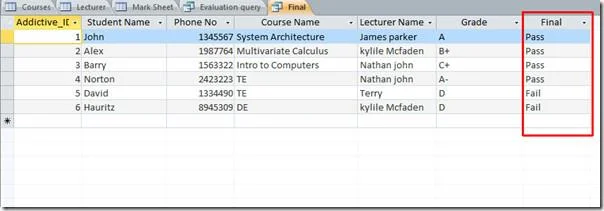 MS Access 2010: query con funzione IFF
