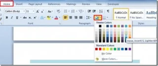 So fügen Sie farblich schattierte Bereiche in Word 2010 ein