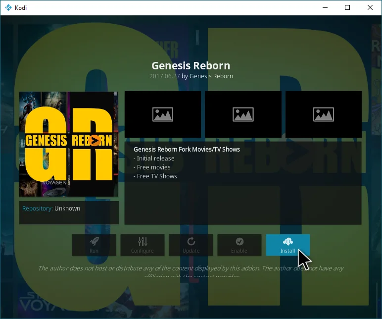 Дополнение Kodi Genesis Reborn: как установить и использовать