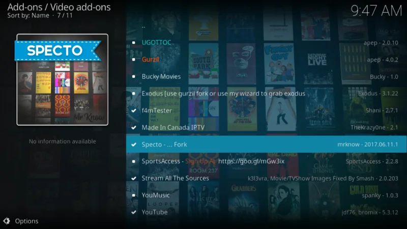 Дополнение Specto Kodi – Как установить и использовать Specto