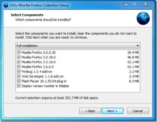 使用 Utilu Mozilla Firefox Collection 安裝多個版本的 Firefox