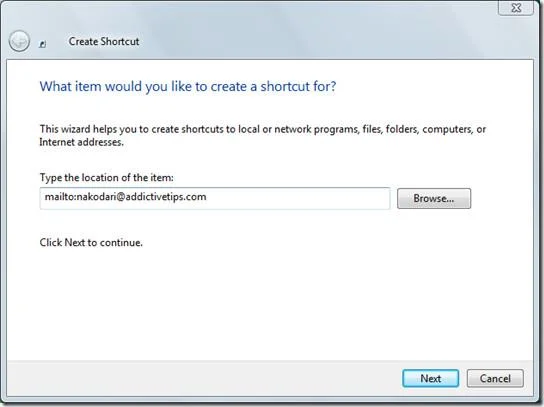 Windowsデスクトップにウェブサイトやメールのショートカットを作成する方法