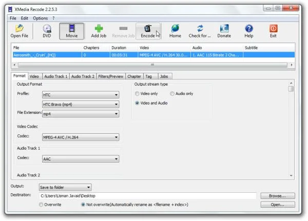 XMedia Recode: Conversor multimedia avanzado compatible con una enorme lista de formatos