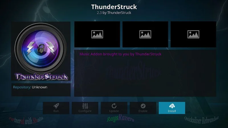 ThunderStruck Kodi-Add-on: So installieren Sie ThunderStruck und Kurzanleitung