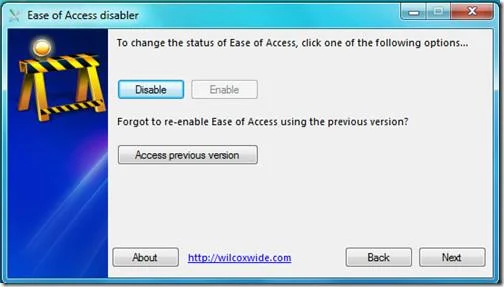 在 Windows 7 登入畫面中停用輕鬆存取按鈕