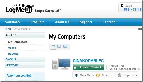 LogMeIn – Controllo remoto del computer da qualsiasi sistema operativo o browser