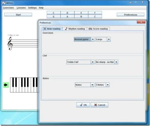 Jalmus: 無料の音符とリズムの教育ソフトウェア