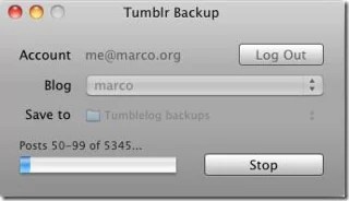 Backup del blog Tumblr [Mac]