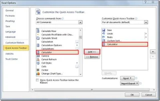 Rechner in Excel 2010 hinzufügen
