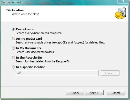 Recupera gratuitamente dati, file o foto cancellati con Recuva