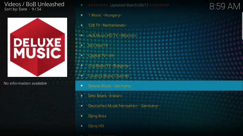 Add-on BoB Unleashed, libera la potenza di Kodi