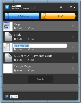 Konvertieren Sie eBook-Dateien mit dem kostenlosen Hamster eBook Converter für jedes Gerät