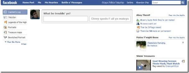 เปลี่ยนภาษาใน Facebook เป็นภาษาอังกฤษ (โหมดโจรสลัด)