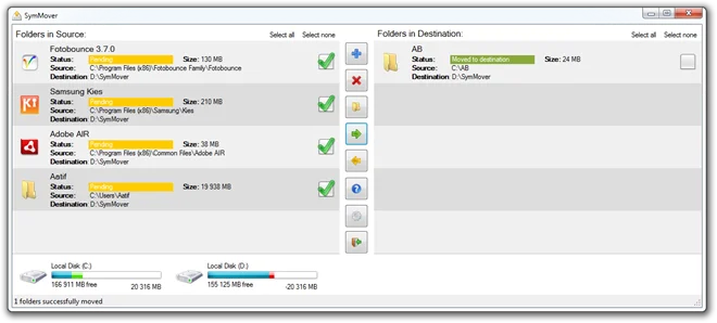 SymMover: Mueva programas instalados sin reinstalarlos