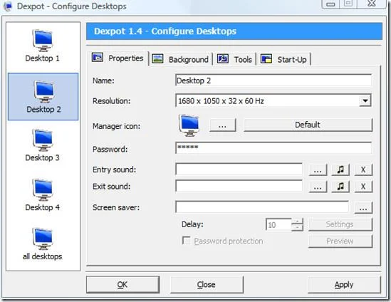Dexpot – Gestor de escritorios virtuales gratuito para Windows