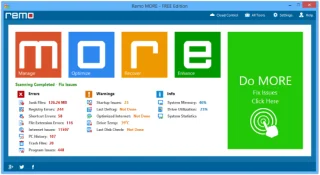Remo MORE è uno strumento di ottimizzazione desktop e mobile brillante per i principianti