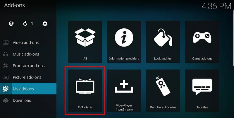So richten Sie den PVR IPTV Simple Client auf Kodi ein