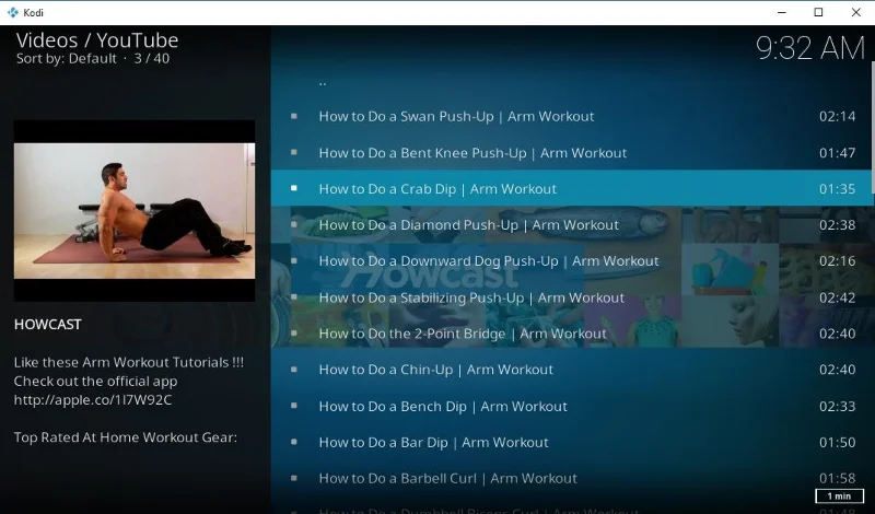 Дополнение Ares Fitness для Kodi: как смотреть тренировки на Kodi с помощью Ares Fitness