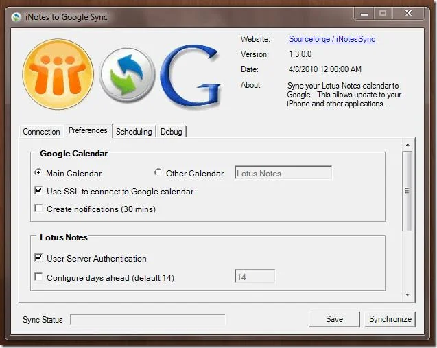 Sincronizar Google Calendar con Lotus Notes