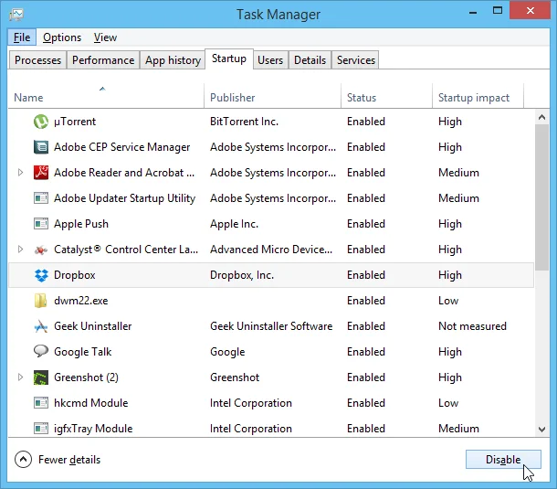Cómo agregar o quitar programas y archivos al inicio del sistema en Windows 8.1