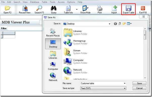 Ver, insertar y modificar tablas de datos sin usar MS Access
