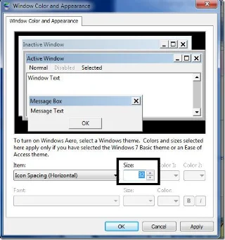 Cómo aumentar el espaciado de los iconos en Windows 7