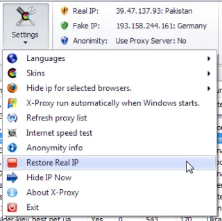 X-Proxy: il modo in un clic per falsificare il tuo indirizzo IP e accedere a contenuti Web bloccati