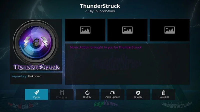 ThunderStruck Kodi-Add-on: So installieren Sie ThunderStruck und Kurzanleitung