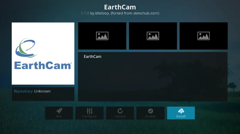 EarthCam-Add-on für Kodi – Installationsanleitung, um die Welt zu sehen