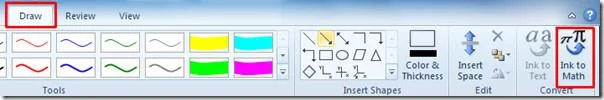 OneNote 2010: Mathematische Gleichungen schreiben (Ink To Math)