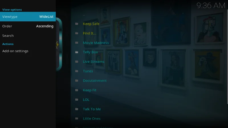 Дополнение PICASSO Kodi, альтернатива Evolve – установка и пошаговое руководство