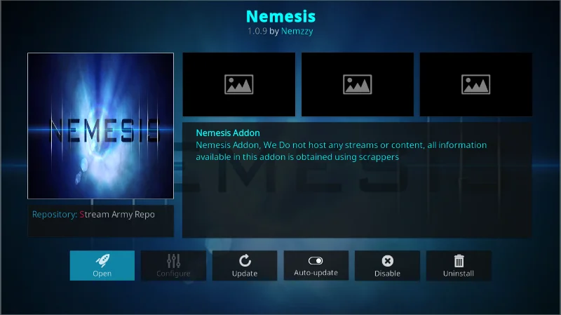 Componente aggiuntivo Nemesis Kodi: come installare Nemesis su Kodi