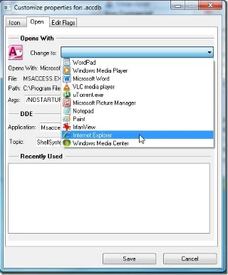 Editor de tipos de archivos de Gunner: Administrar extensiones y personalizar asociaciones