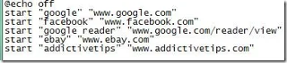 Abra varios sitios web a la vez con un acceso directo en el escritorio