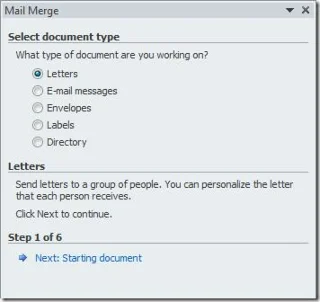 Seriendruck in Word 2010