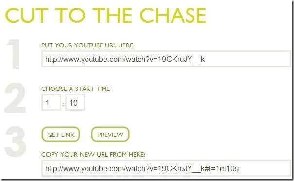 YouTube時間 – YouTube動画の特定の部分へのリンク