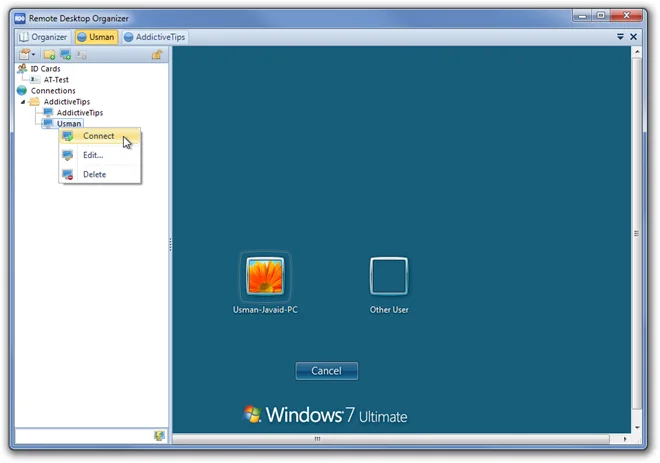 Organizza e passa facilmente tra più connessioni desktop remote