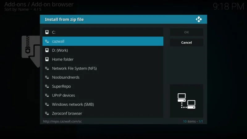 Как установить дополнение Elysium Kodi, несколько рабочих репозиториев