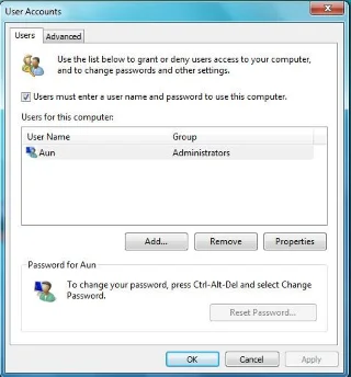 無需輸入密碼即可直接登入 Windows 7