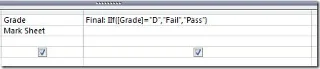 MS Access 2010: query con funzione IFF