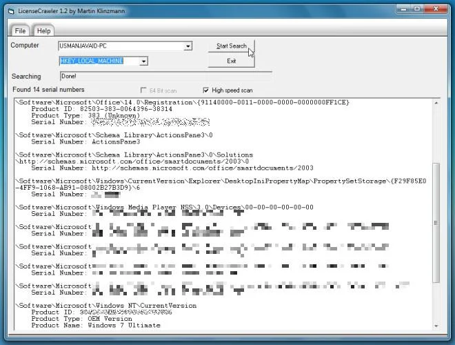 使用 LicenseCrawler 從 Windows 登錄中提取產品金鑰