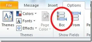 Outlook 2010: Option „Blind Carbon Copy (BCC)“ aktivieren