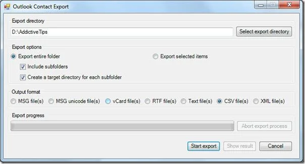 Exportieren Sie E-Mails, Kontakte, Notizen, Aufgaben und Termine aus Outlook 2010